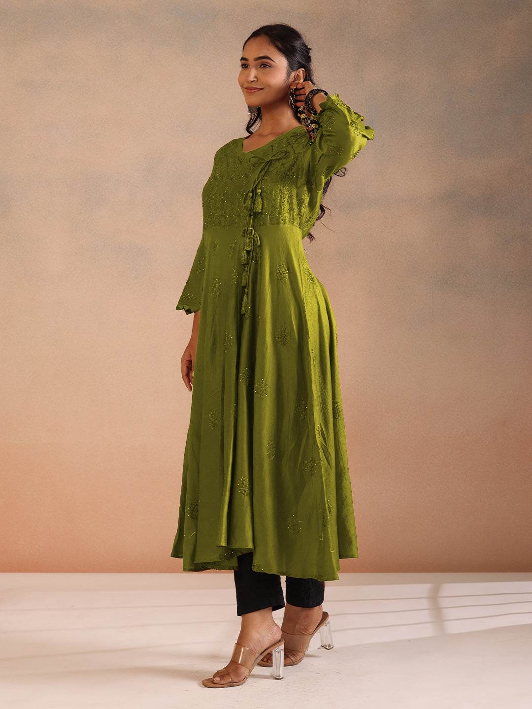 NOORZA CHANDERI ANARKALI - KRI CHIKANKARI